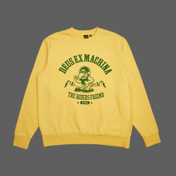 Deus Ex Machina Deus U Crew Sweatshirt Solar Power XL NWT 100% Cotton - Picture 9 of 9